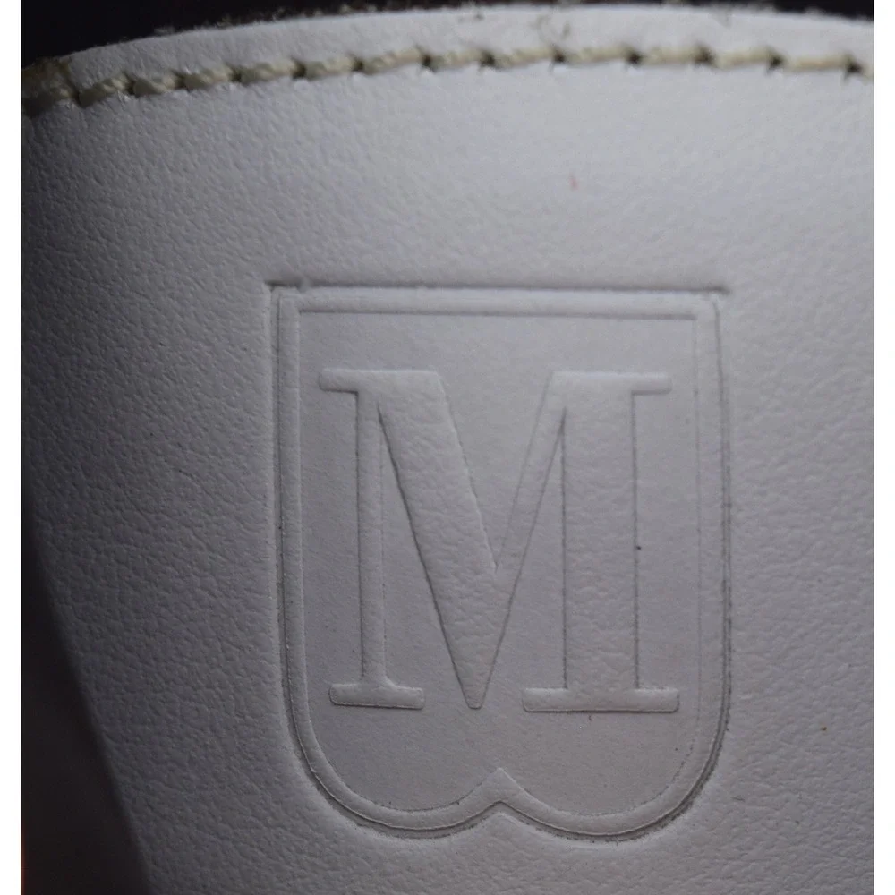 Bruno Magli Dominico Sneaker Mens 13 White Good Leather Low Top Gum Sole NWOT